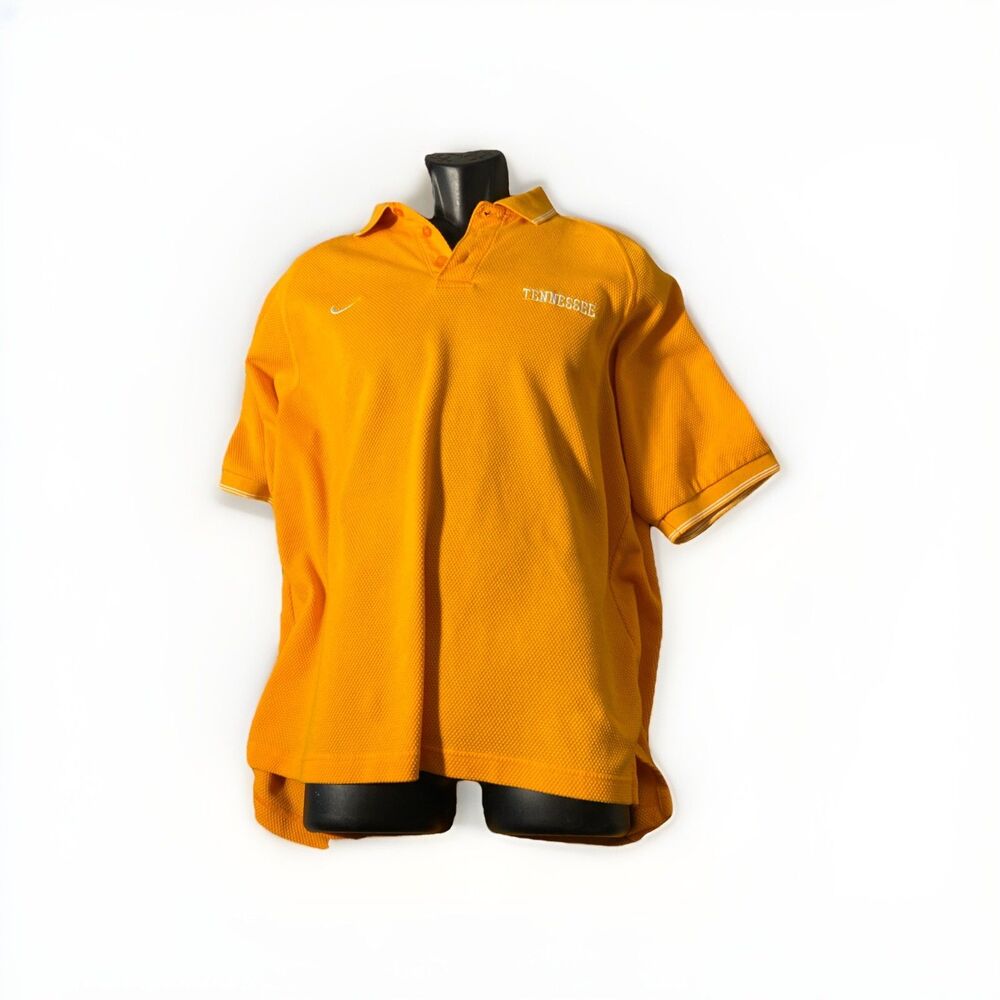Nike Tennessee Volunteers Polo Shirt Mens Large Orange University UT Vols